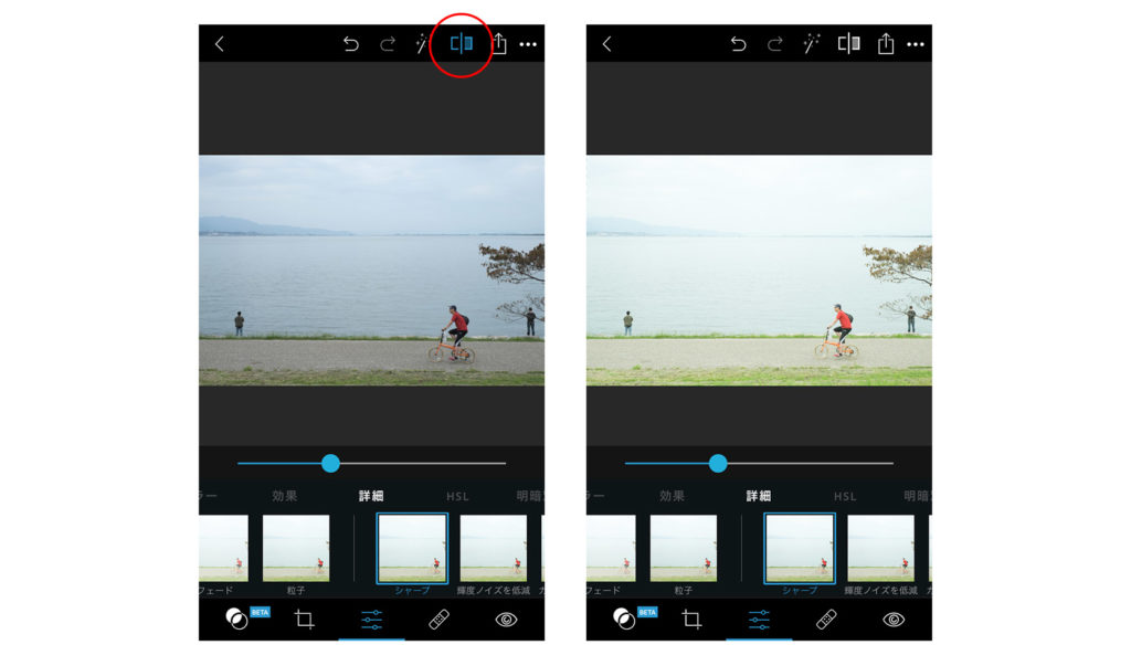 Adobe Photoshop Express操作・アイコンの説明