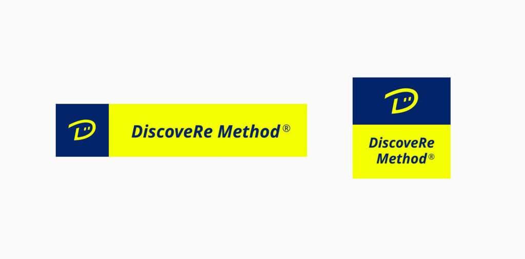 DiscoveRe Methodロゴマーク組み合わせ例